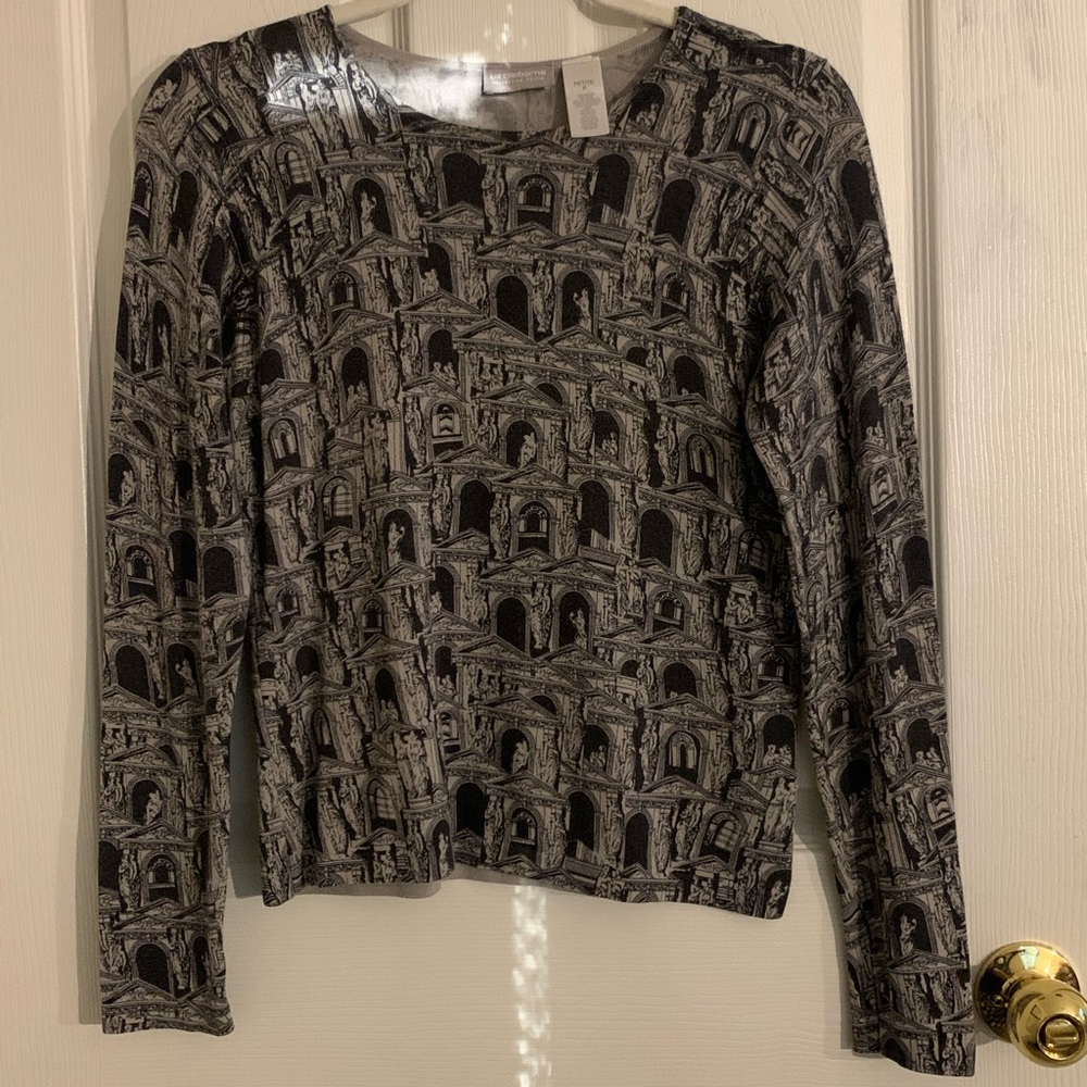 vintage patterned long sleeve